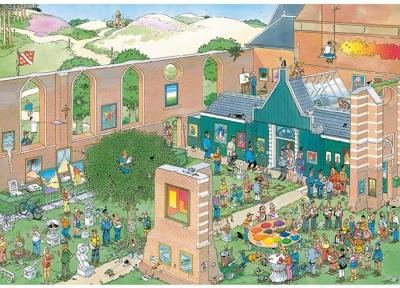 Puzzle Jan Van Haasteren - Le March&eacute; de l'Art Jumbo