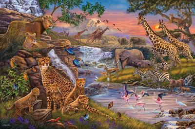 Puzzle 3000 pi&egrave;ces Ravensburger Le r&egrave;gne animal 