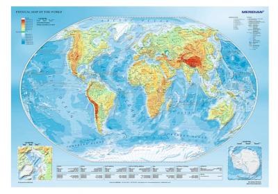 Puzzle 1000 Pi&egrave;ces : Physical Map of the World, Trefl