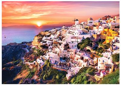 Puzzle 1000 Pi&egrave;ces : Santorini, Trefl 