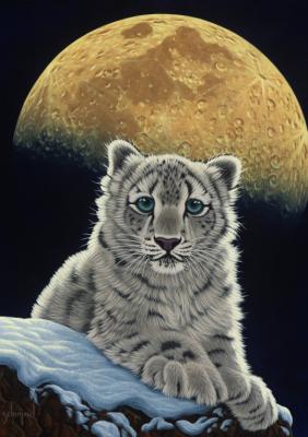 Puzzle Schim Schimmel - Moon Leopard Grafika