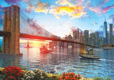 Puzzle Sunset in New York Art Puzzle
