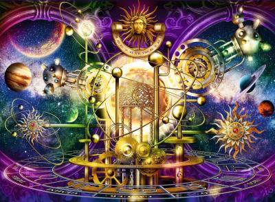 Puzzle Syst&egrave;me Solaire Dor&eacute; Ravensburger