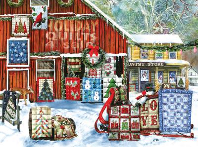 Holiday Quilts 1000 Piece Jigsaw Puzzle by SunsOut