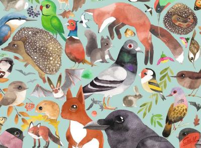 Puzzle Visiteurs du Jardin Ravensburger