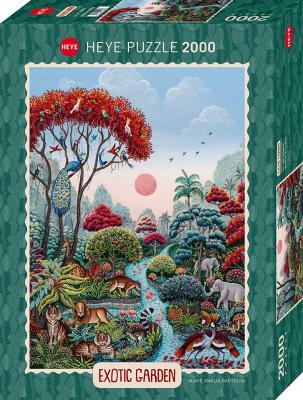 Heye - PUZZLE 2000 pi&egrave;ces - EXOTIC GARDEN WILDLIFE PARADISE