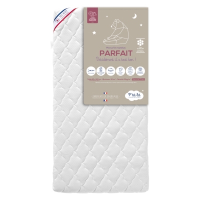 Matelas b&eacute;b&eacute; Parfait P'TIT LIT, 12 cm 70 x 140 cm