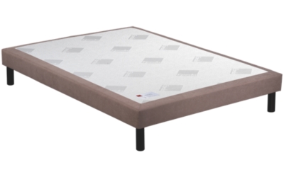 Sommier D&eacute;co Confort Ferme EPEDA, 15 cm 70 x 190 cm Calicot Taupe