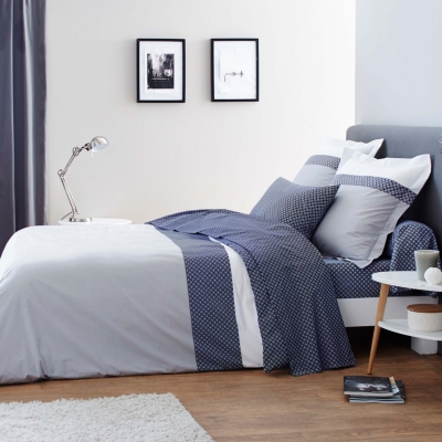 Origin - Taie d'oreiller Claudia en Bambou Gris - 50 x 70 cm