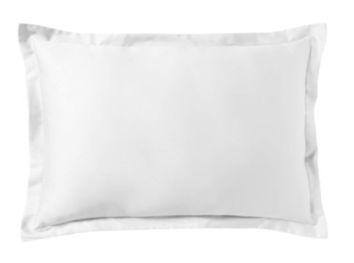 Essix - Taie d'oreiller Triumph Line Satin de coton Blanc 50 x 70 cm
