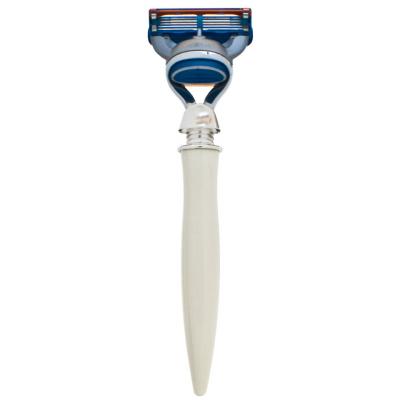 RASOIR IVOIRE FINITION ACIER - Lames Fusion-E Shave