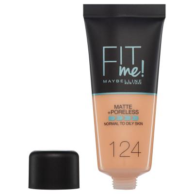 Maybelline Fit Me MATTE+PORELESS foundation #124-soft sand