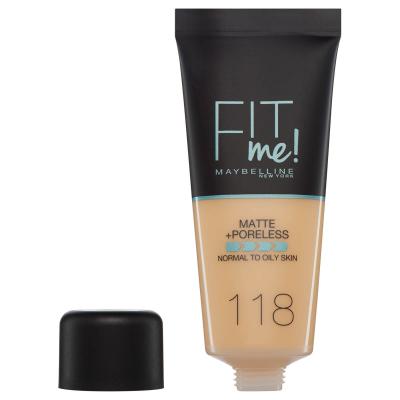 Maybelline Fit Me MATTE+PORELESS foundation #118-nude