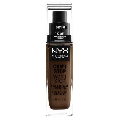 NYX Can't Stop Won't Stop base de maquillage 30 ml 23 Ch&acirc;taignier