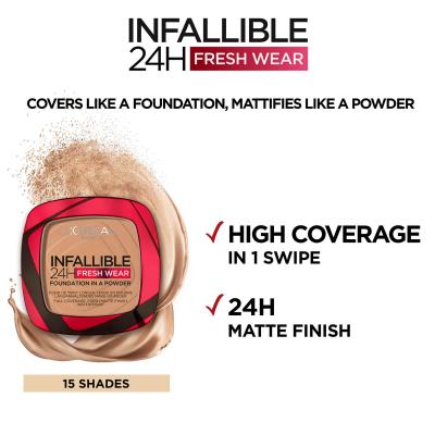 L'Or&eacute;al Paris Infaillible 24H Fond de Teint  en Poudre 33O Noisette
