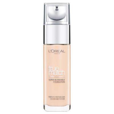 L'Or&eacute;al Paris True Match Fond de Teint Liquide 30 ml Beige cr&eacute;meux 3N