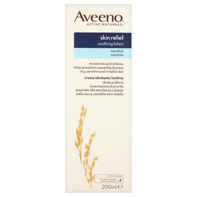 Aveeno Skin Relief Lotion - 200 ml (Pour la peau s&egrave;che et irritante)