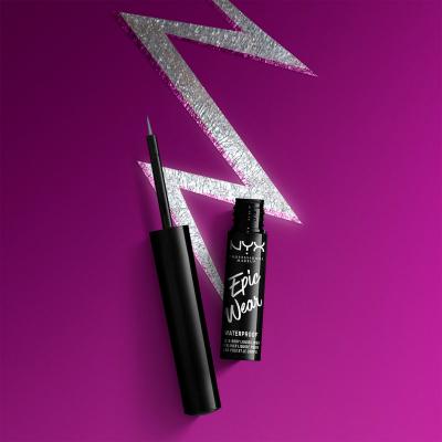 Epic Wear metallic liquid liner #silver metallic