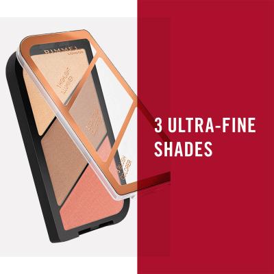 Rimmel Kate Palette de Sculpture, Coral Glow, 18.5 g