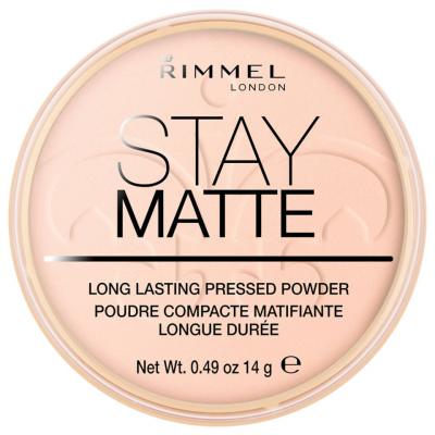 Rimmel London Reste mat Longue dur&eacute;e Poudre press&eacute;e 002 Pink Blossom