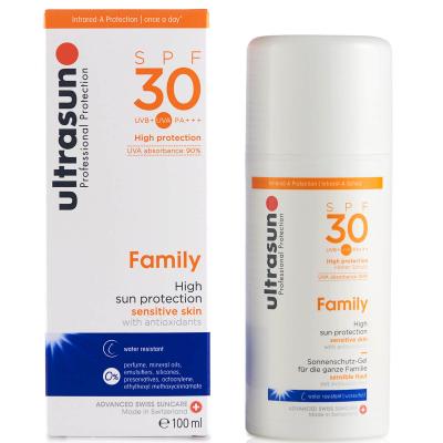 Ultrasun Family Haute Protection Solaire Peaux Sensibles SPF 30 100ml