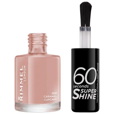 Rimmel 60 Seconds Super Shine Vernis &agrave; ongles - 500 Caramel Cupcake