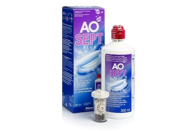 Aosept Plus Contact Lens Care Solution, single bottle, 360 ml
