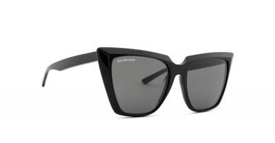 Lunettes de soleil Balenciaga Bb0046s col. 001 Femme Carr&eacute; Noir