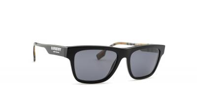 Lunettes de soleil Burberry Be4293 col. 377381 Hommes Carr&eacute; Noir