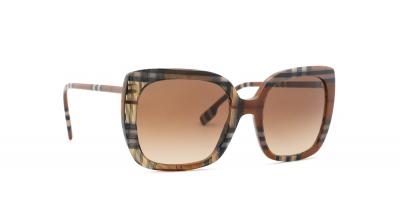 Lunettes de soleil Burberry Be4323 col. 400513 Femme Carr&eacute; Maron