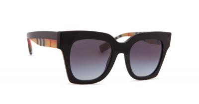 Lunettes de soleil Burberry Be4364 kitty col. 39428g Femme Carr&eacute; Noir
