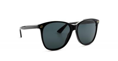 Lunettes de soleil Gucci Gg0024s col. 001 Femme Ronds Noir