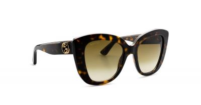Lunettes de soleil Gucci Gg0327s col. 002 Femme Cat eye Havana