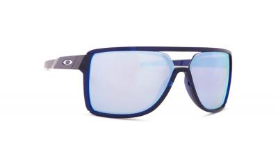Oakley Lunettes de Soleil CASTEL OO 9147 Transparent Matte Blue/Prizm Deep Water 63/12/133 homme