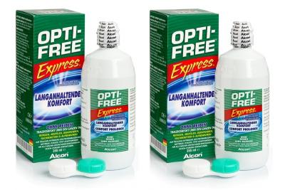 OPTI-FREE Express 2 x 355 ml avec &eacute;tuis