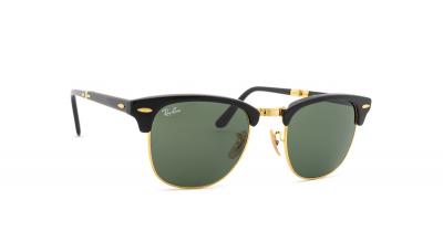 Lunettes de soleil Ray - ban Rb2176 clubmaster folding col. 901 Unisexe Carr&eacute; Noir