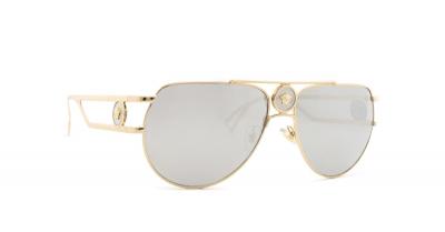 Lunettes de soleil Versace Ve2225 pilot medusa col. 12526g Hommes Pilot Or