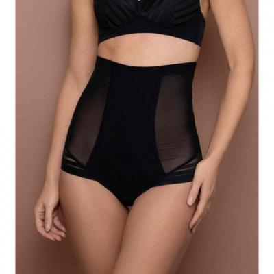 Culotte taille haute gainante Noire Bye Bra Powermesh Shapewear