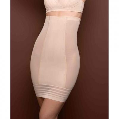 Jupe taille haute gainante Beige Bye Bra Powermesh Shapewear