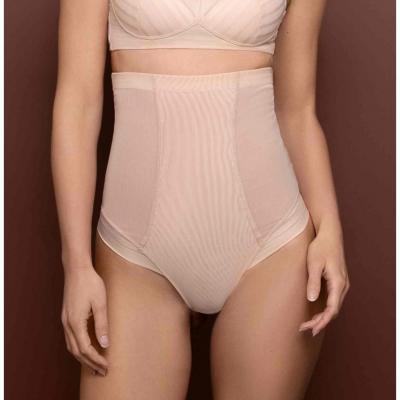 String taille haute gainant Beige Bye Bra Powermesh Shapewear