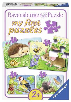 Puzzle 2 Pi&egrave;ces : 4 Puzzles - Animaux de la For&ecirc;t, Ravensburger