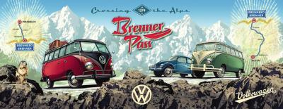 Puzzle Avec la VW Bulli sur le Brenner Ravensburger