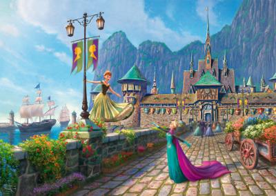 Puzzle Disney La Reine des Neiges - La F&ecirc;te &agrave; Arendelle Schmidt Spiele