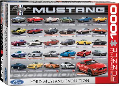 Eurographics Puzzle 1000 pi&egrave;ces Eurographics Evolution Ford Mustang-