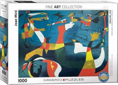EuroGraphics ""Joan Miro Hirondelle Amour (Puzzle 1000p, Multicolore)