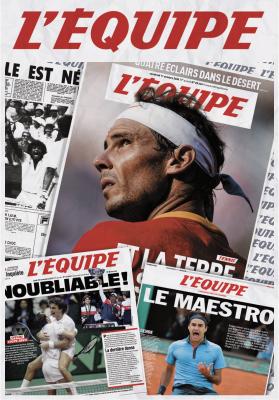 Puzzle 1000 pi&egrave;ces L'&eacute;quipe L&eacute;gendes du Tennis