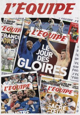Puzzle Les M&eacute;dailles Fran&ccedil;aises aux JO de Paris 2024 L &Eacute;quipe