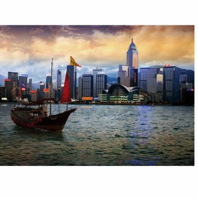 Puzzle Paysages nocturnes - Hong-Kong : Baie de Hong-Kong DToys