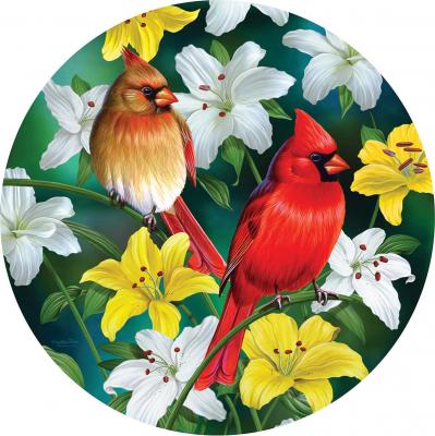 Puzzle Pi&egrave;ces XXL - Cardinals in the Round SunsOut