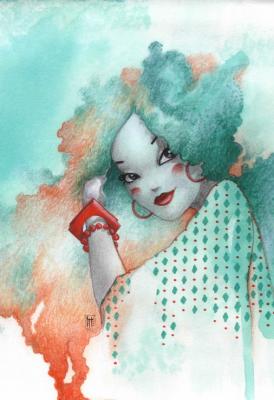 Puzzle Pi&egrave;ces XXL - Misstigri : Mint Grafika Kids